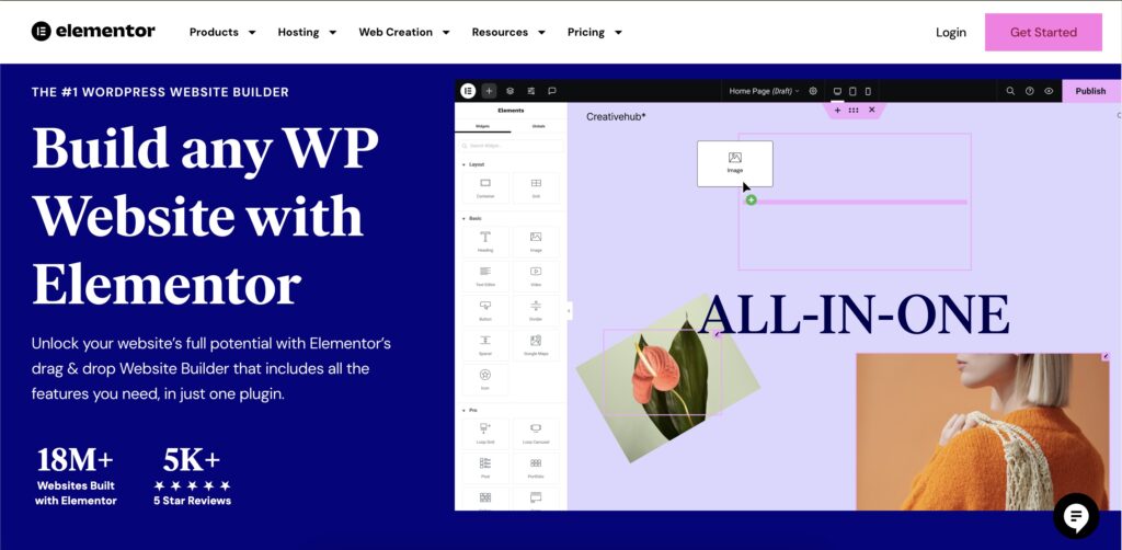 Elementor builder