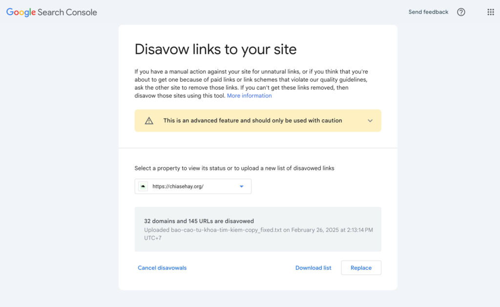 Xử lý link spam từ indexed sang not indexed Xử lý link spam từ indexed sang not indexed