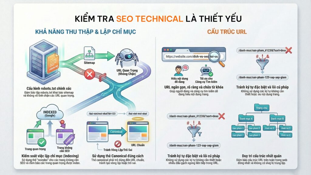 Kiểm tra SEO Technical là thiết yếu
